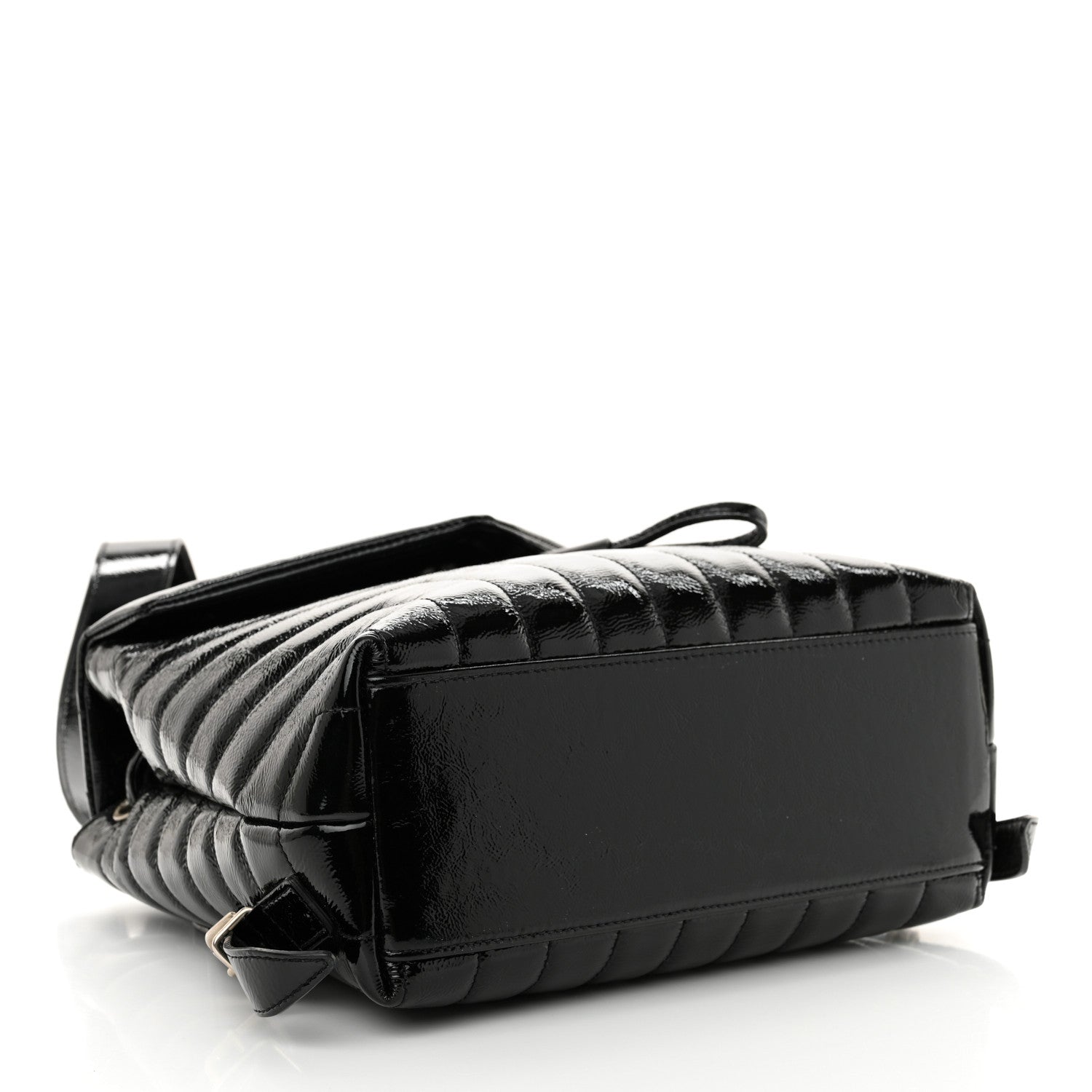 Saint Laurent Patent Y Quilted Monogram Small Loulou Backpack Black 4 of 10