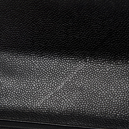 Chanel Caviar Quilted Jumbo Kelly Flap Black 8 of 12