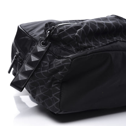 MCM Nylon Medium Tumbler Rombi Backpack Black 5 of 9