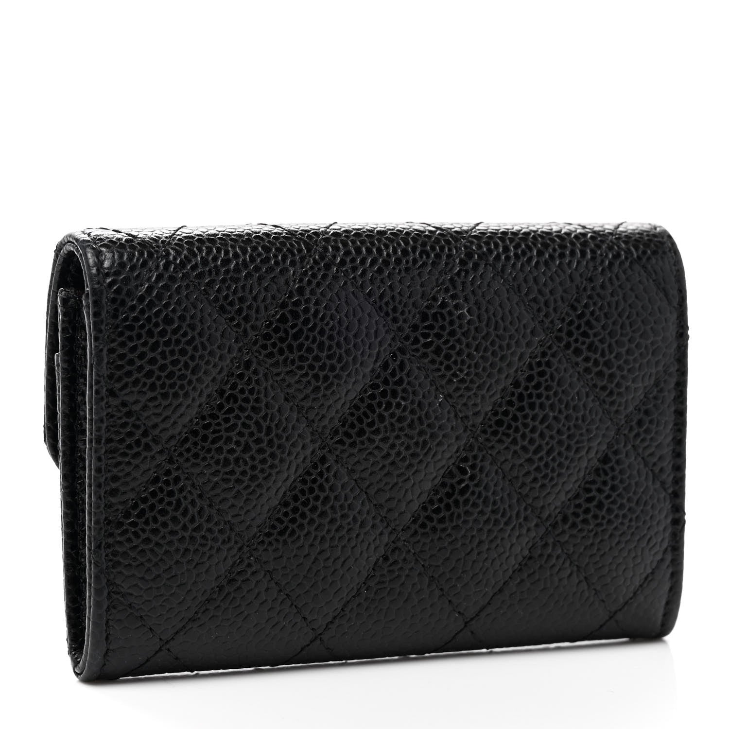 Chanel Caviar Quilted Flap Card Holder Black 3 of 8