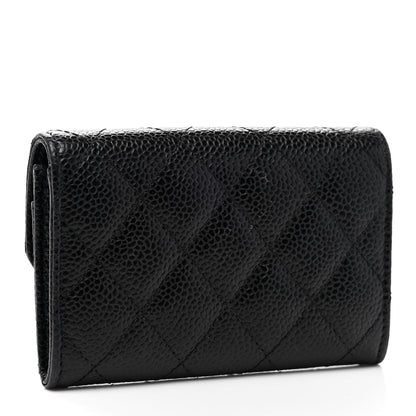 Chanel Caviar Quilted Flap Card Holder Black 3 of 8