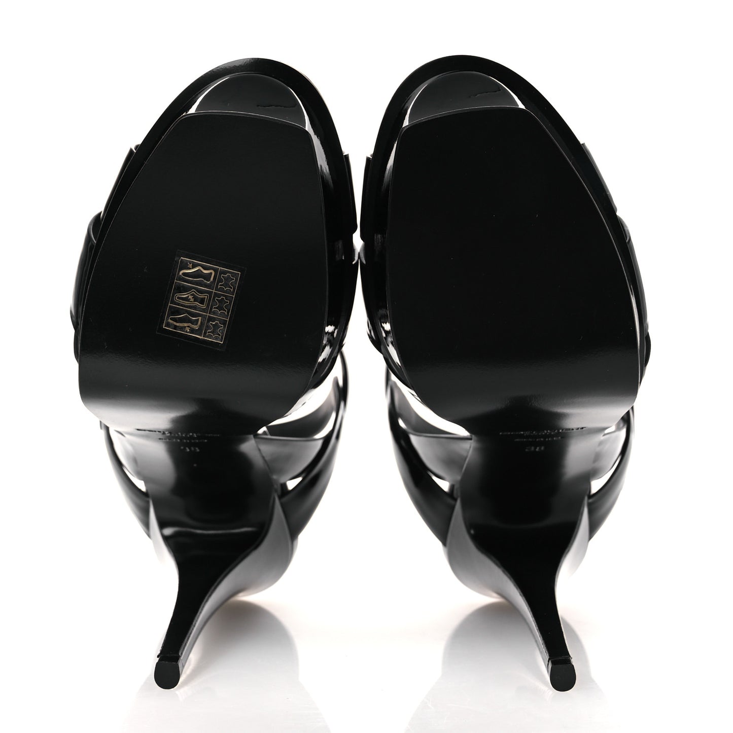 Patent Tribute 105 Platform Sandals 38 Black