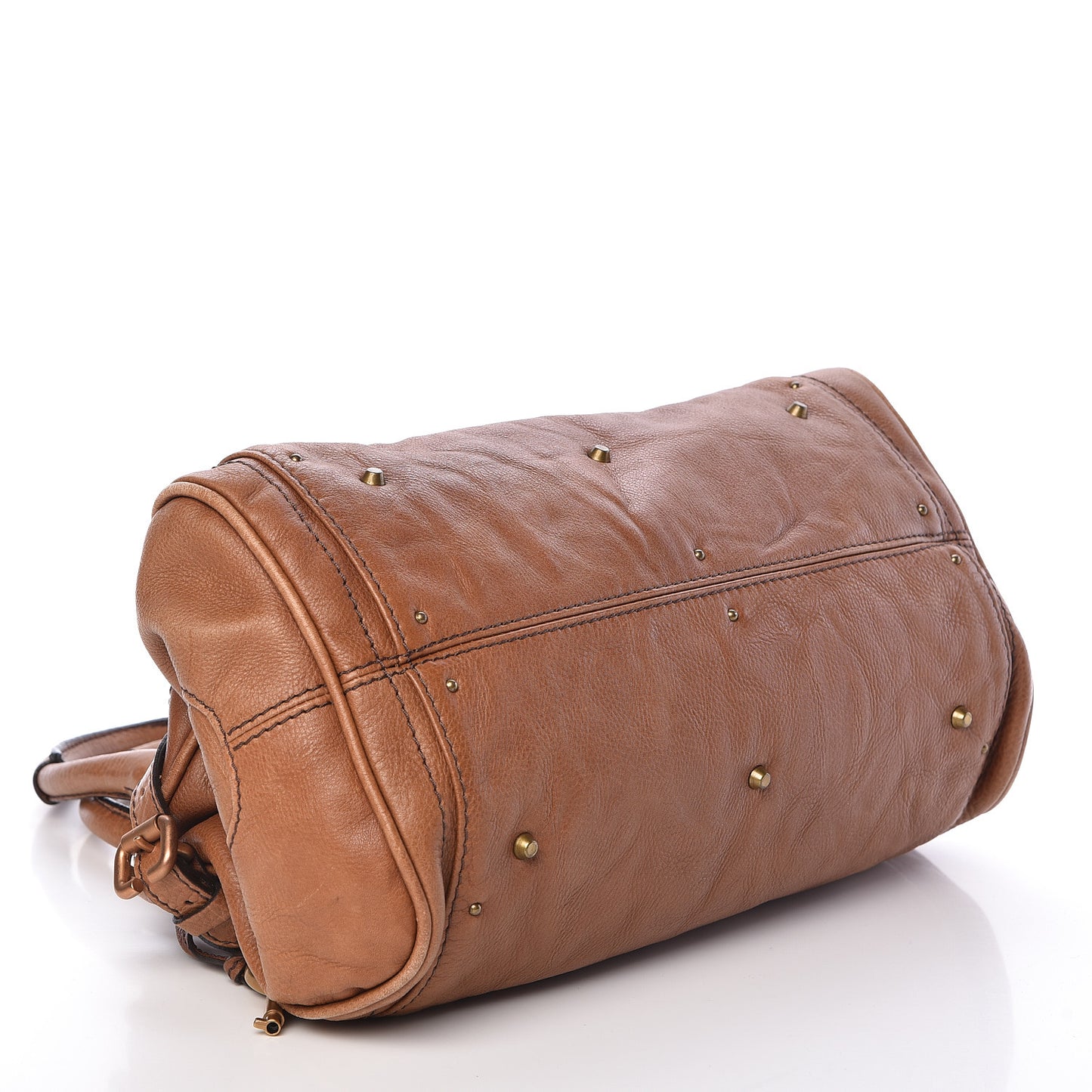 Calfskin Medium Paddington Satchel Tan