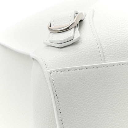 Balenciaga Grained Calfskin Neo Classic Silver Hardware Large Top Handle Bag White 10 of 15