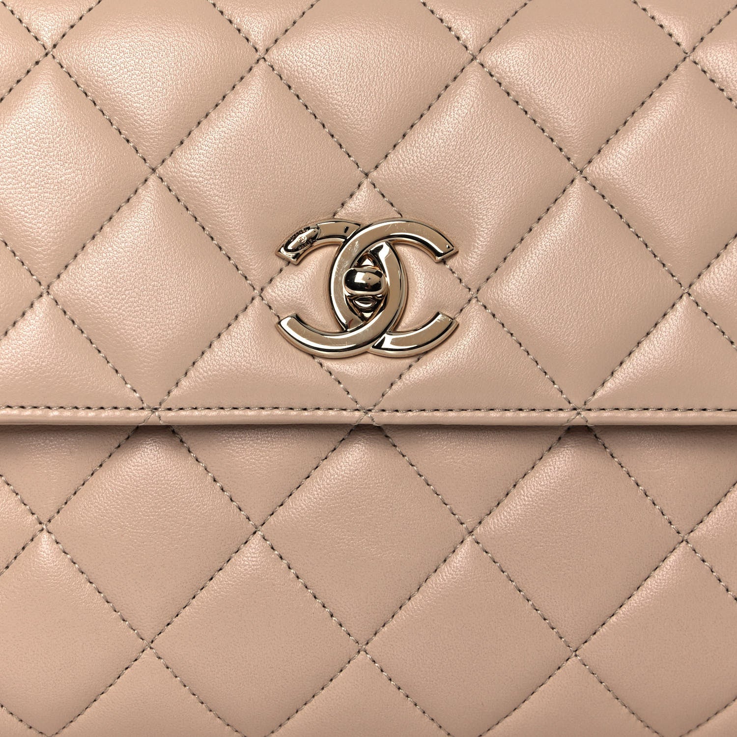 Chanel Lambskin Quilted Medium Trendy CC Flap Dual Handle Bag Beige 8 of 18