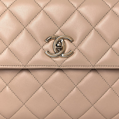 Chanel Lambskin Quilted Medium Trendy CC Flap Dual Handle Bag Beige 8 of 18