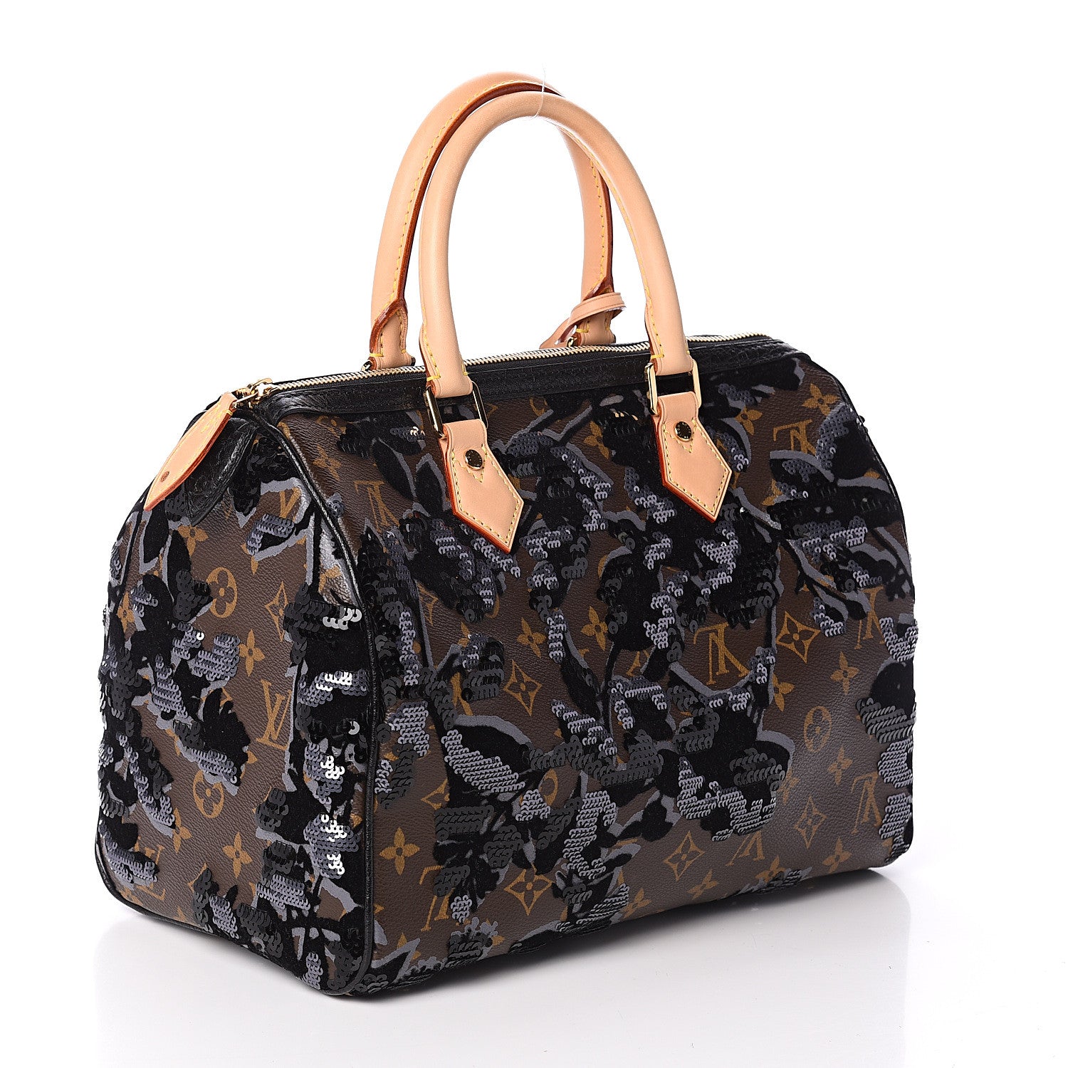 Louis Vuitton Monogram Fleur De Jais Sequins Speedy 30 2 of 8