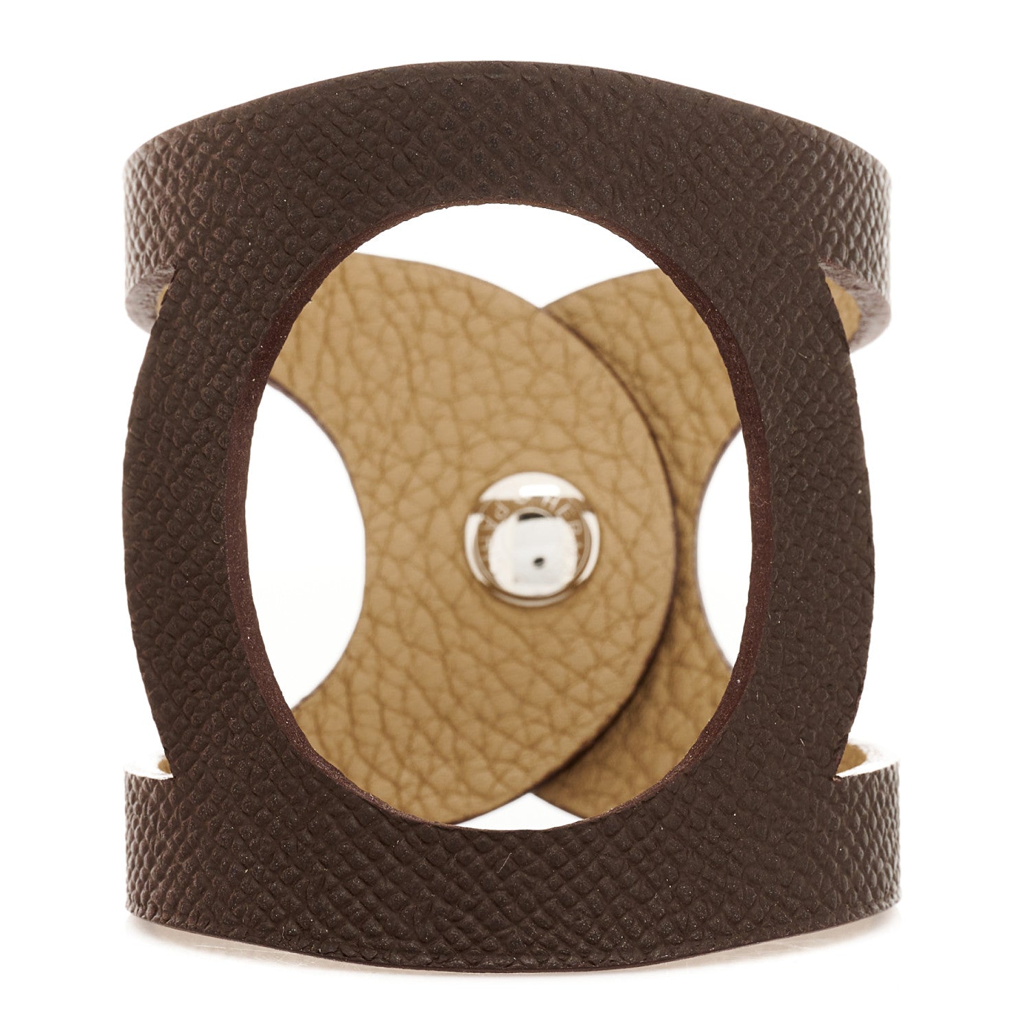 Hermes Epsom Togo Petit H Bracelet Etain Trench 1 of 4
