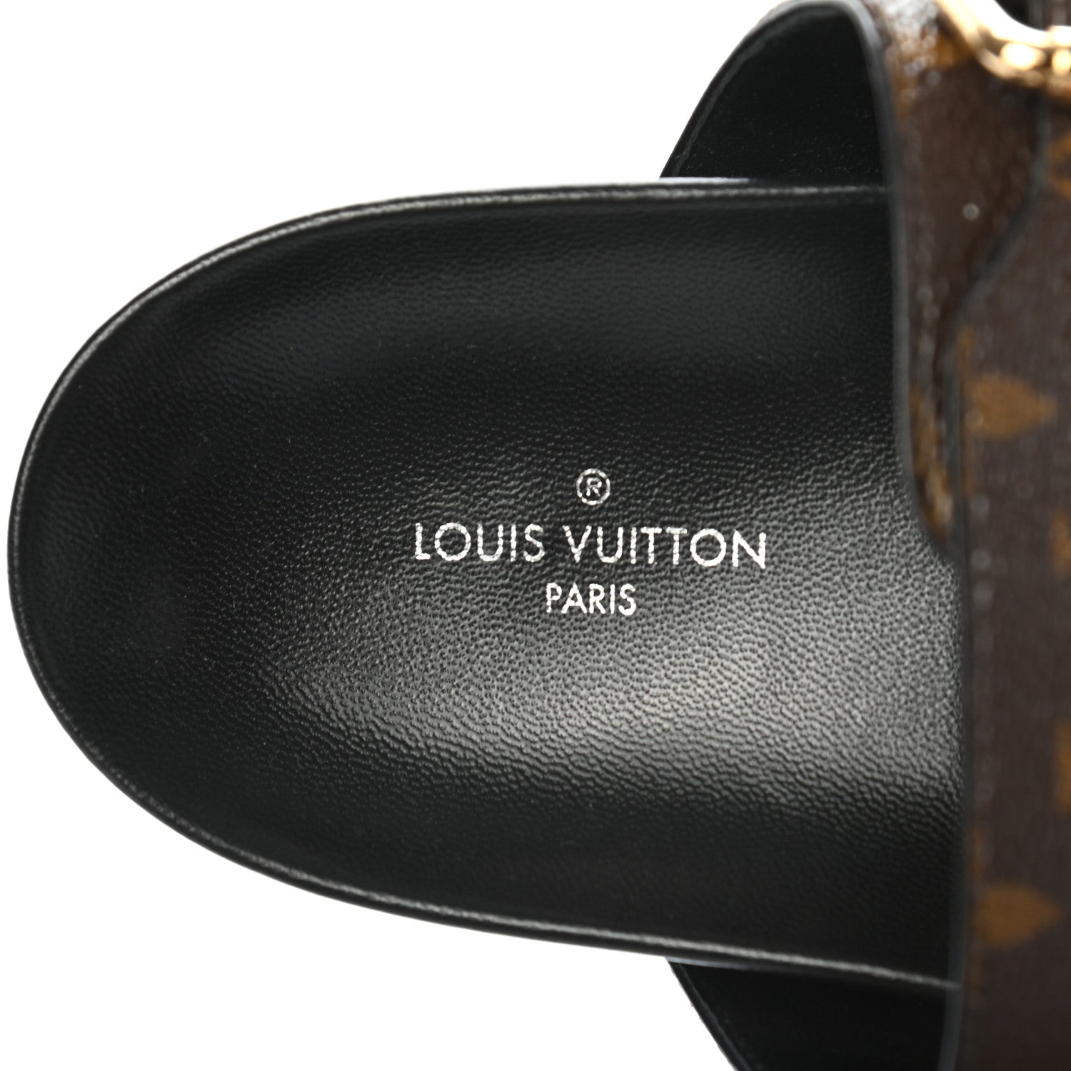 Louis Vuitton Monogram Bom Dia Mule Sandals 39 Black 6 of 6