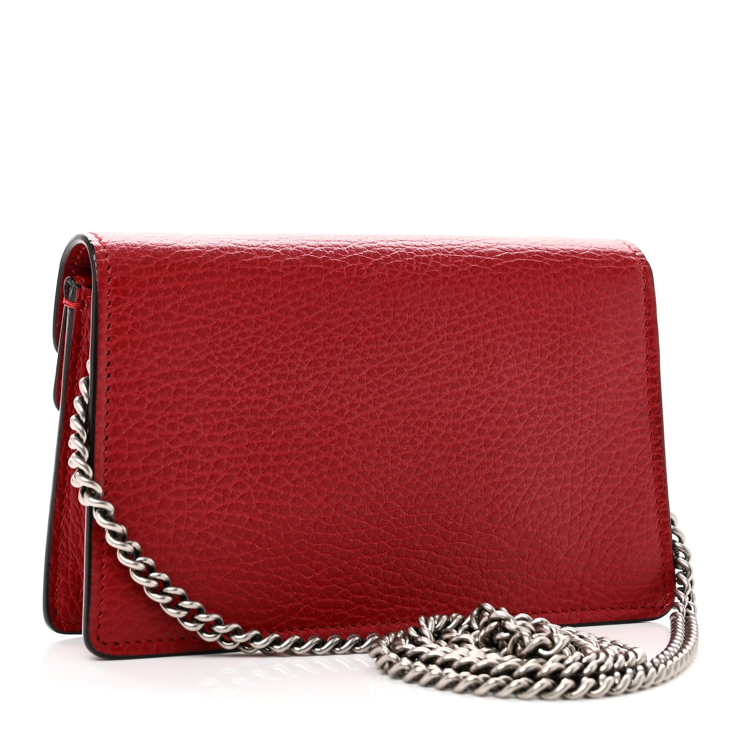 Gucci Dollar Calfskin Swarovski Crystal Small Dionysus Shoulder Bag Hibiscus Red 3 of 9