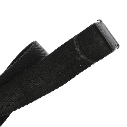 Christian Dior Jacquard Nylon Aluminum 25mm CD Belt Black 3 of 3