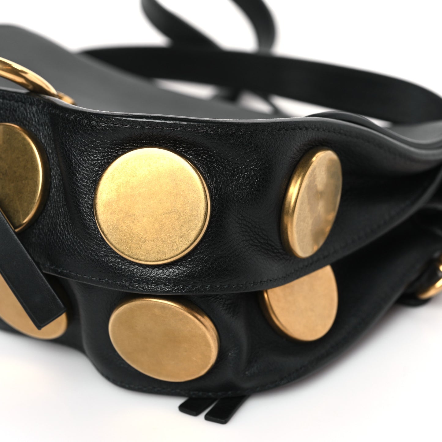 Smooth Calfskin Medium Kurtis Shoulder Bag Black