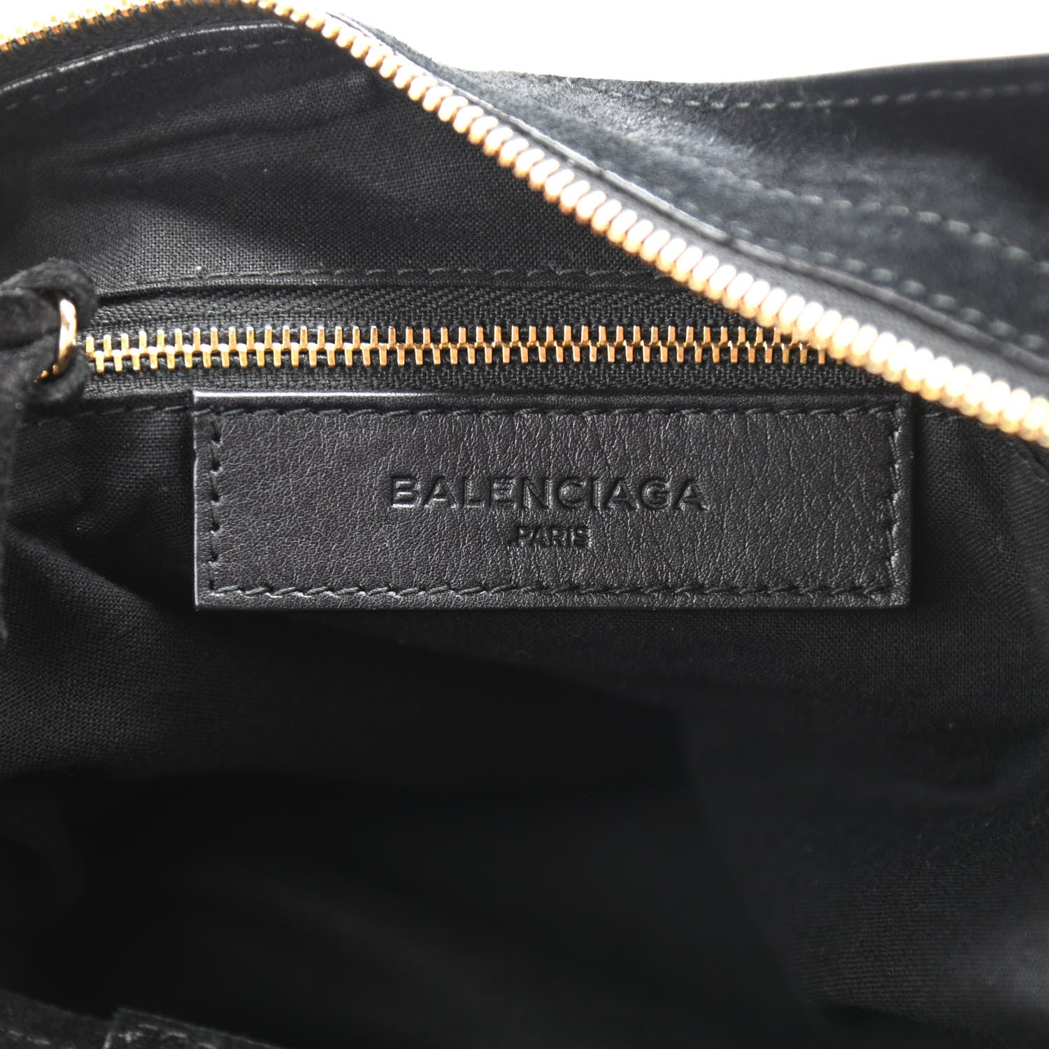Balenciaga Baby Daim Gold Metallic Edge Hardware City Black 5 of 9
