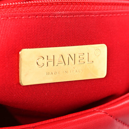 Chanel Goatskin Quilted Medium Chanel 19 Flap Red 5 of 10
