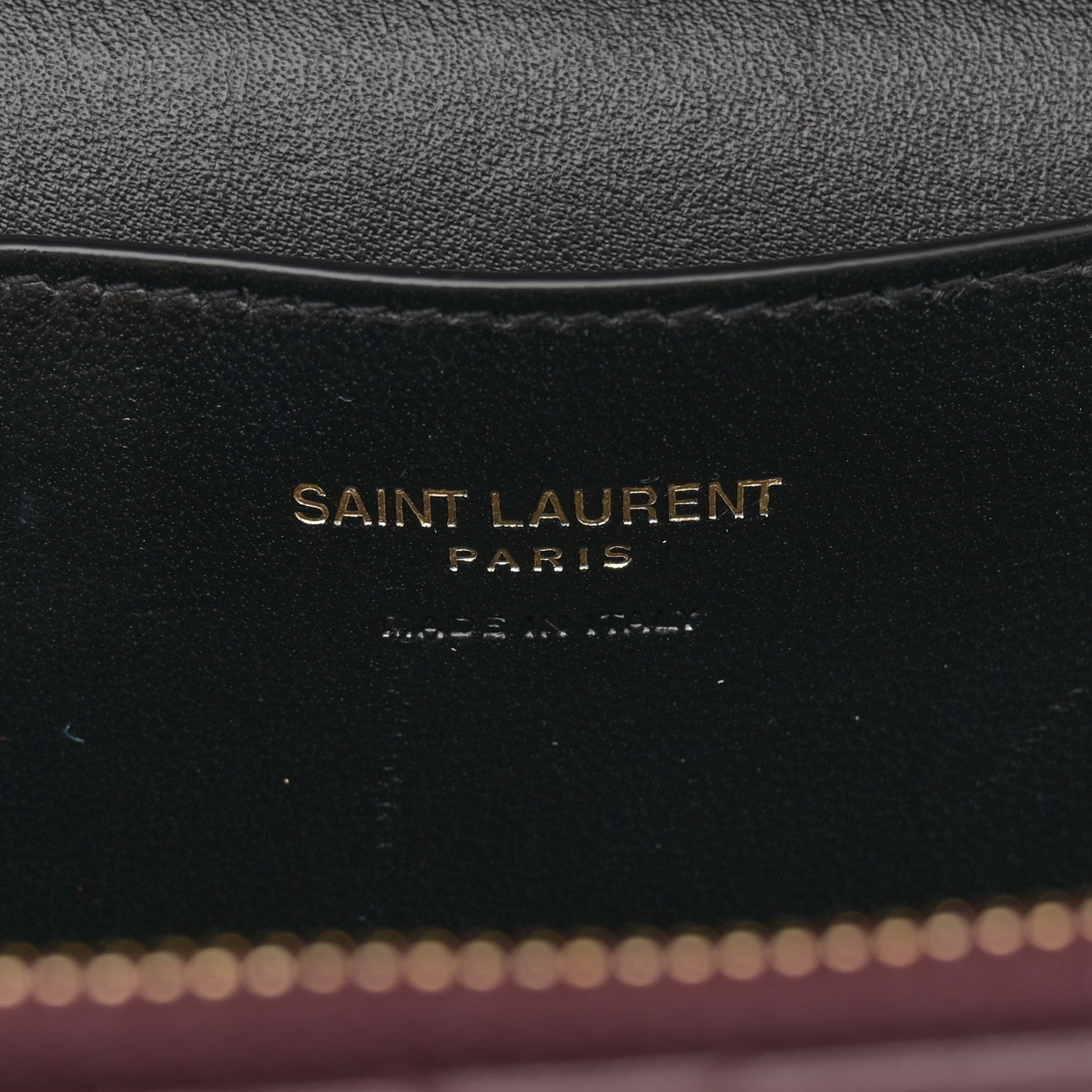 Saint Laurent Lambskin Quilted Mini Gaby Vanity Case Rouge Cabernet 6 of 13