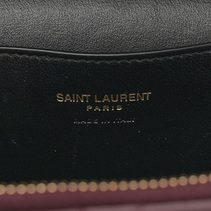 Saint Laurent Lambskin Quilted Mini Gaby Vanity Case Rouge Cabernet 6 of 13