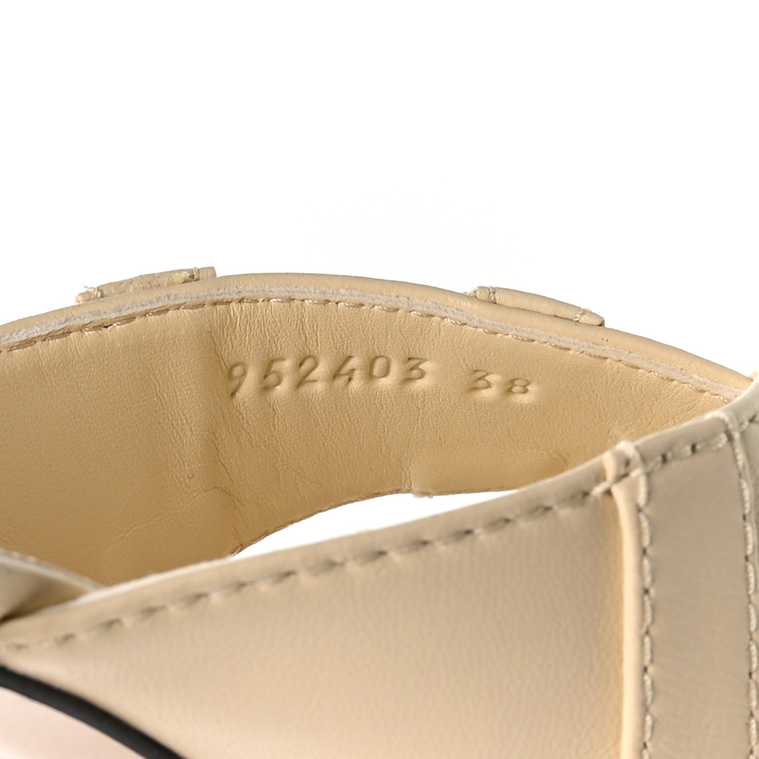 Loewe Goatskin Toy Panta Sandals 38 Oat Milk 8 of 9