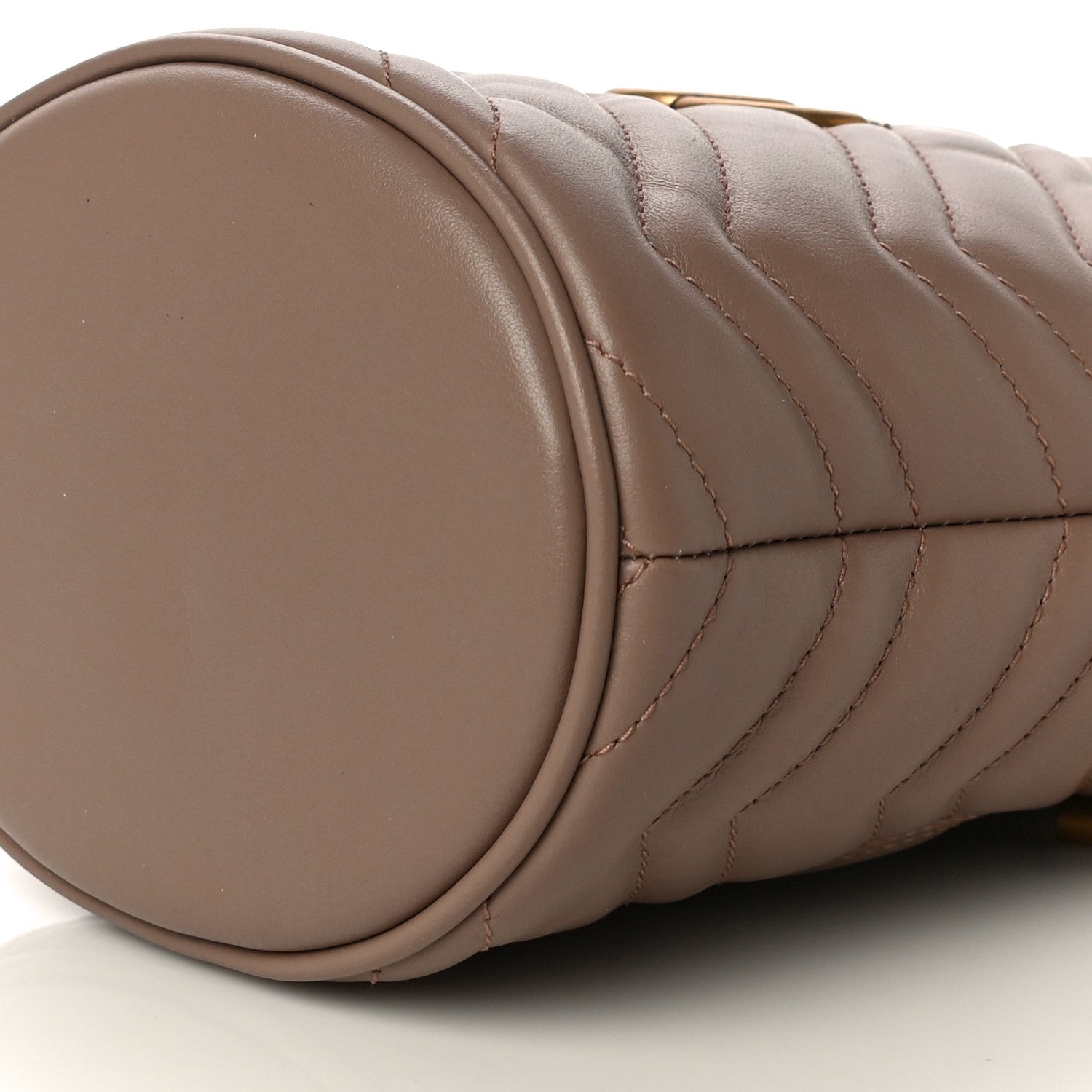 Gucci Calfskin Matelasse Mini GG Marmont 2.0 Bucket Bag Porcelain Rose 9 of 9