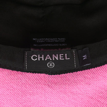 Chanel Denim Logo Bucket Hat M Pink Yellow 8 of 8