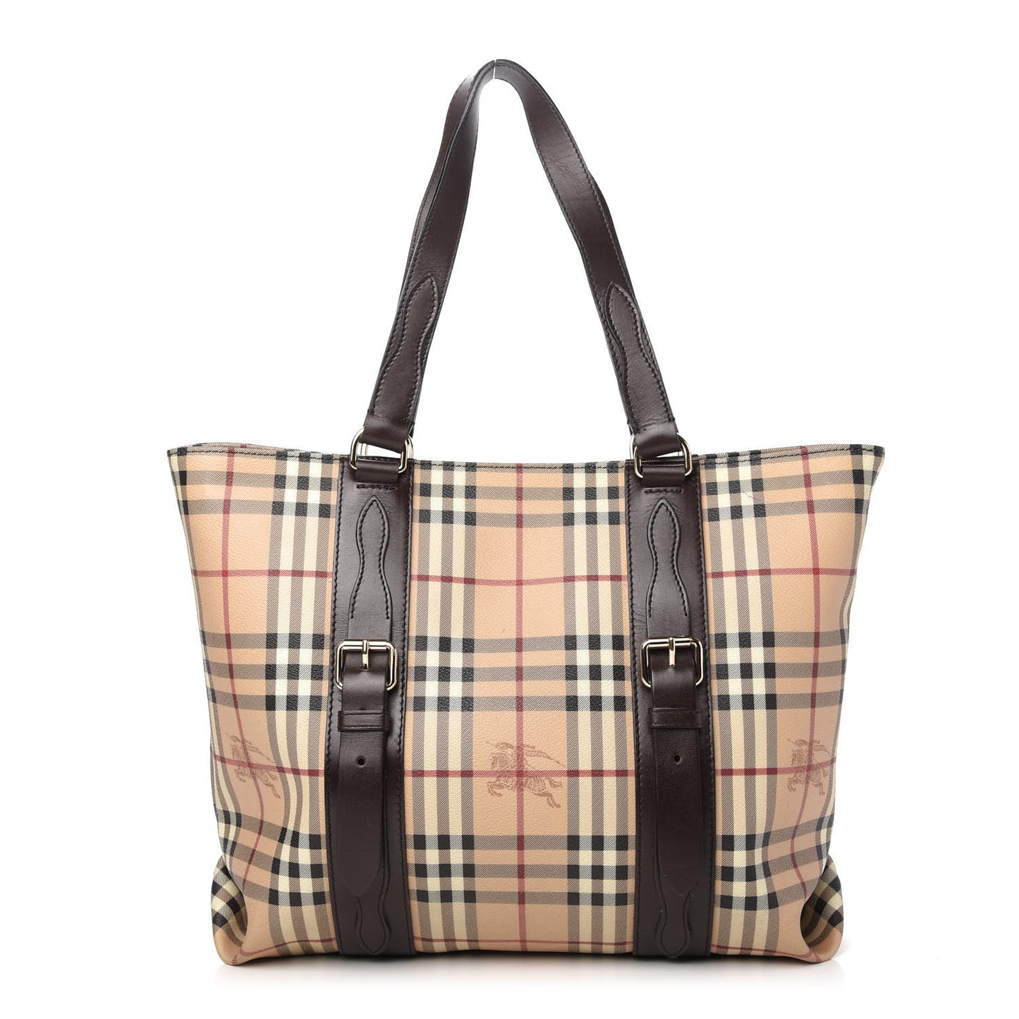 Haymarket Check Tote Chocolate