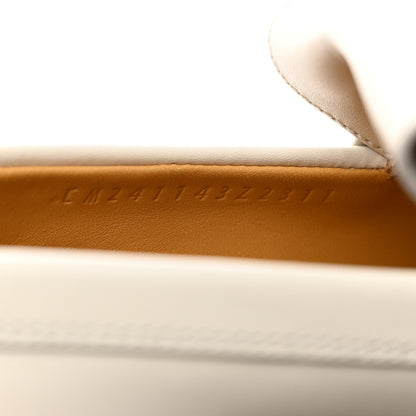 Hermes Calfskin Womens Impact Loafers 36.5 Blanc De Paris 7 of 9