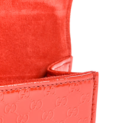 Gucci Patent Microguccissima Small Broadway Clutch Red 12 of 12