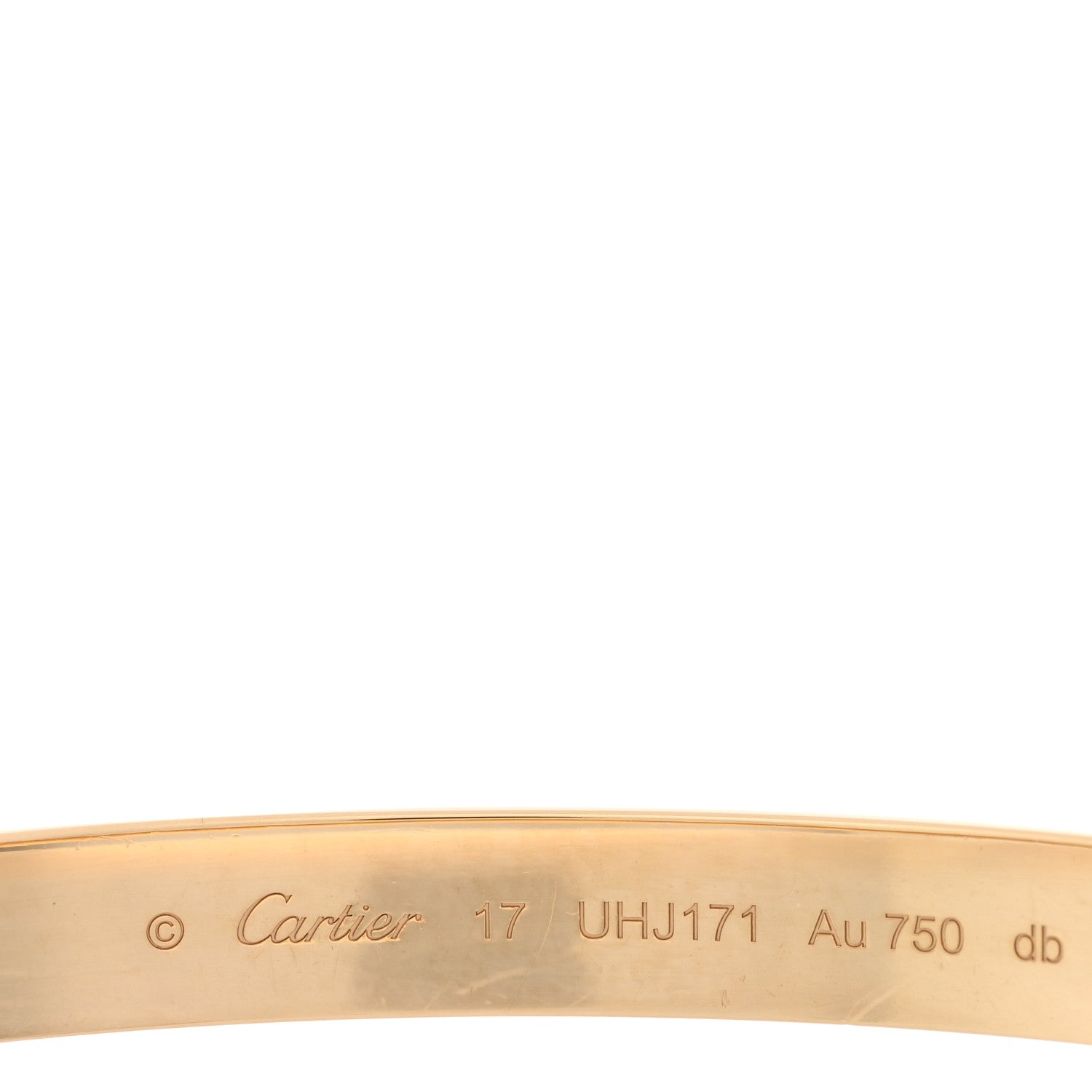 Cartier 18K Yellow Gold LOVE Bracelet 17 3 of 5