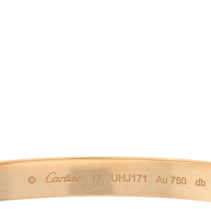Cartier 18K Yellow Gold LOVE Bracelet 17 3 of 5
