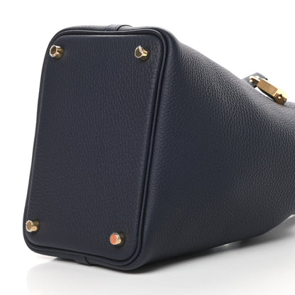 Hermes Taurillon Clemence Picotin Lock 18 PM Bleu Nuit 10 of 11