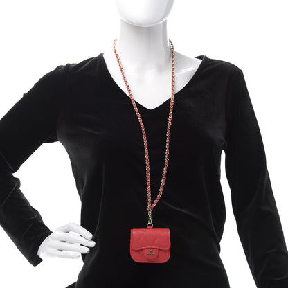 Chanel Caviar Quilted Airpods Pro Case Red 2 of 9