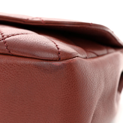 Chanel Calfskin Large Blizzard Zip Top Flap Bag Burgundy 11 of 12