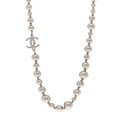 Chanel Metal Bead CC Necklace Gold 1 of 6