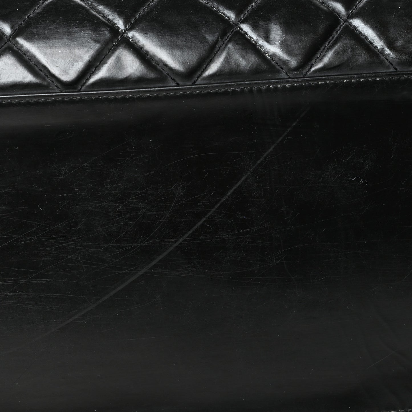 Vinyl Stitched XL Weekender Black