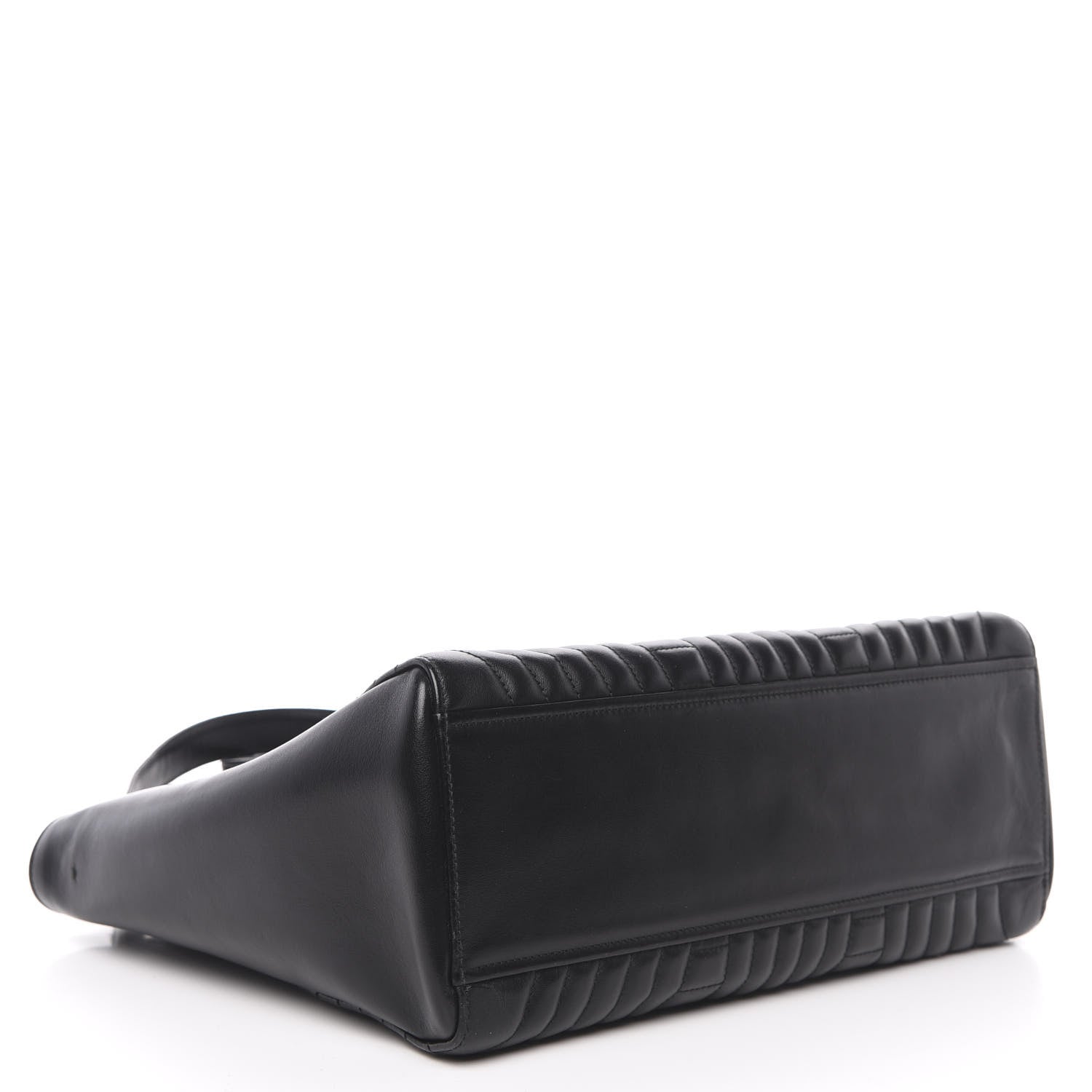 Prada Soft Calfskin Impunture Diagramme Tote Black 4 of 10