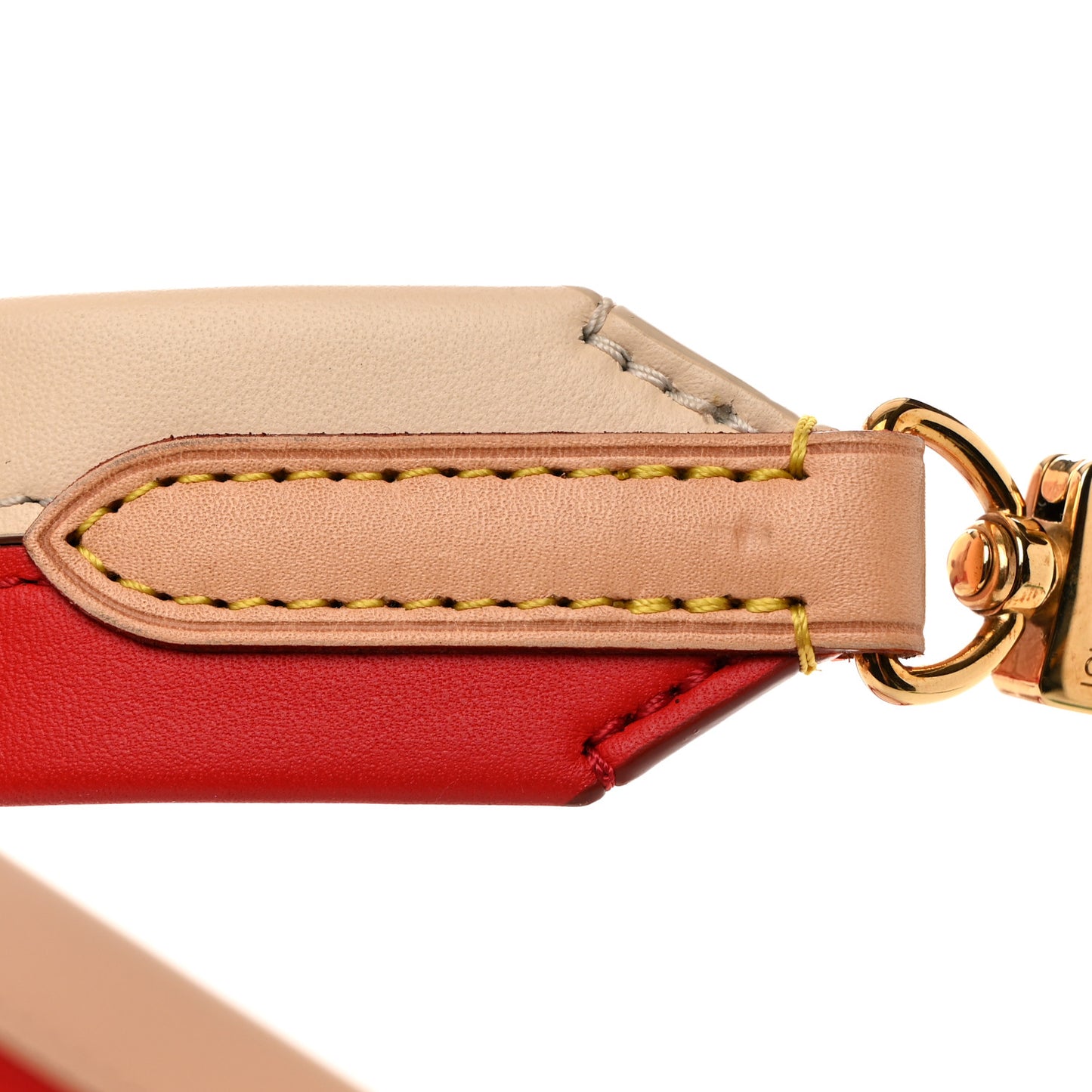 Calfskin Cluny BB Shoulder Strap Coquelicot Creme