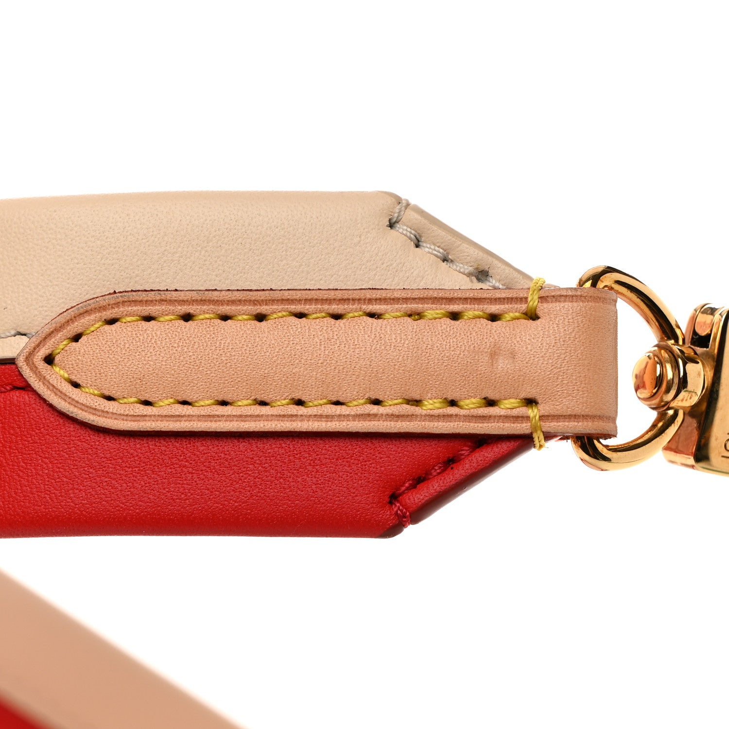 Louis Vuitton Calfskin Cluny BB Shoulder Strap Coquelicot Creme 4 of 4