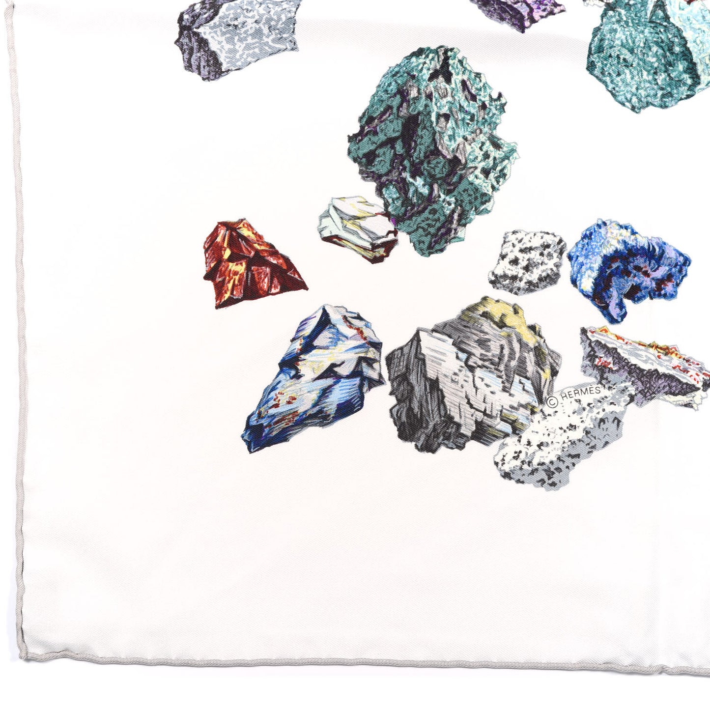Silk Mineraux Scarf 90