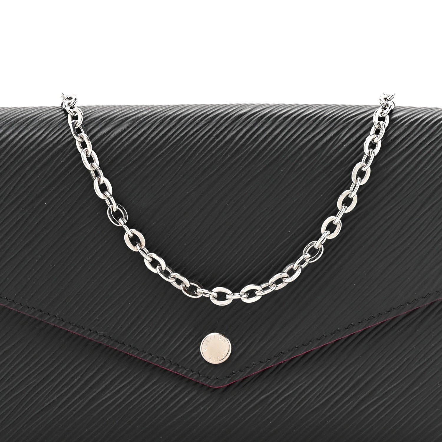 Louis Vuitton Epi Pochette Felicie Black Hot Pink 18 of 25