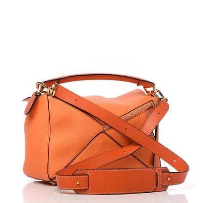 Loewe Calfskin Medium Puzzle Bag Coral 3 of 9