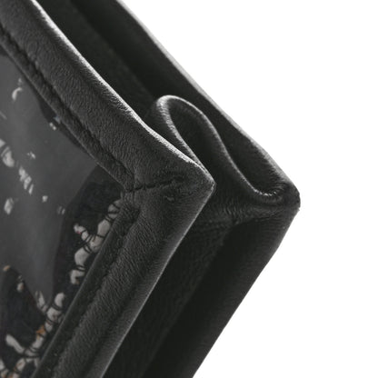Chanel Tweed PVC Lambskin Wristlet Pouch Black 9 of 13