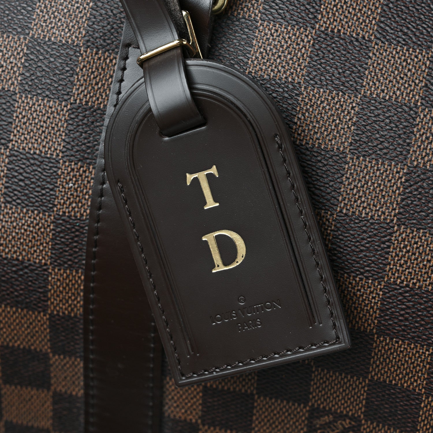 Louis Vuitton Damier Ebene Keepall Bandouliere 55 13 of 15