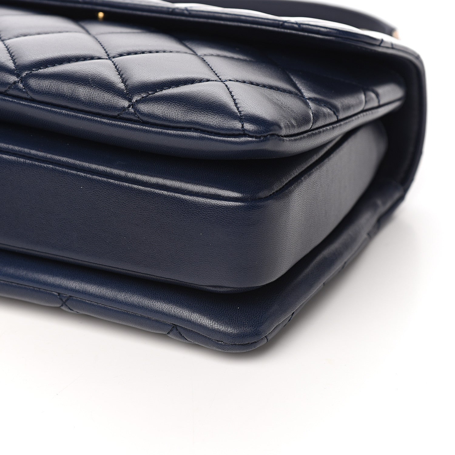 Chanel Lambskin Quilted Small Trendy CC Flap Dual Handle Bag Navy 8 of 9