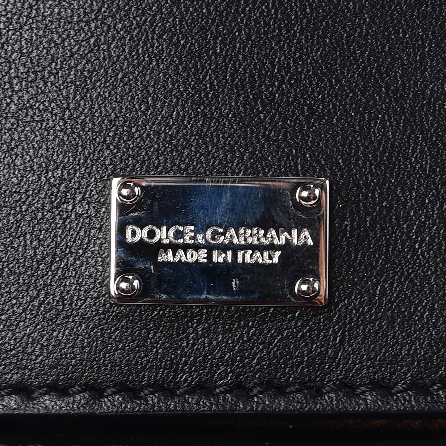 Calfskin Small Lucia Satchel Black