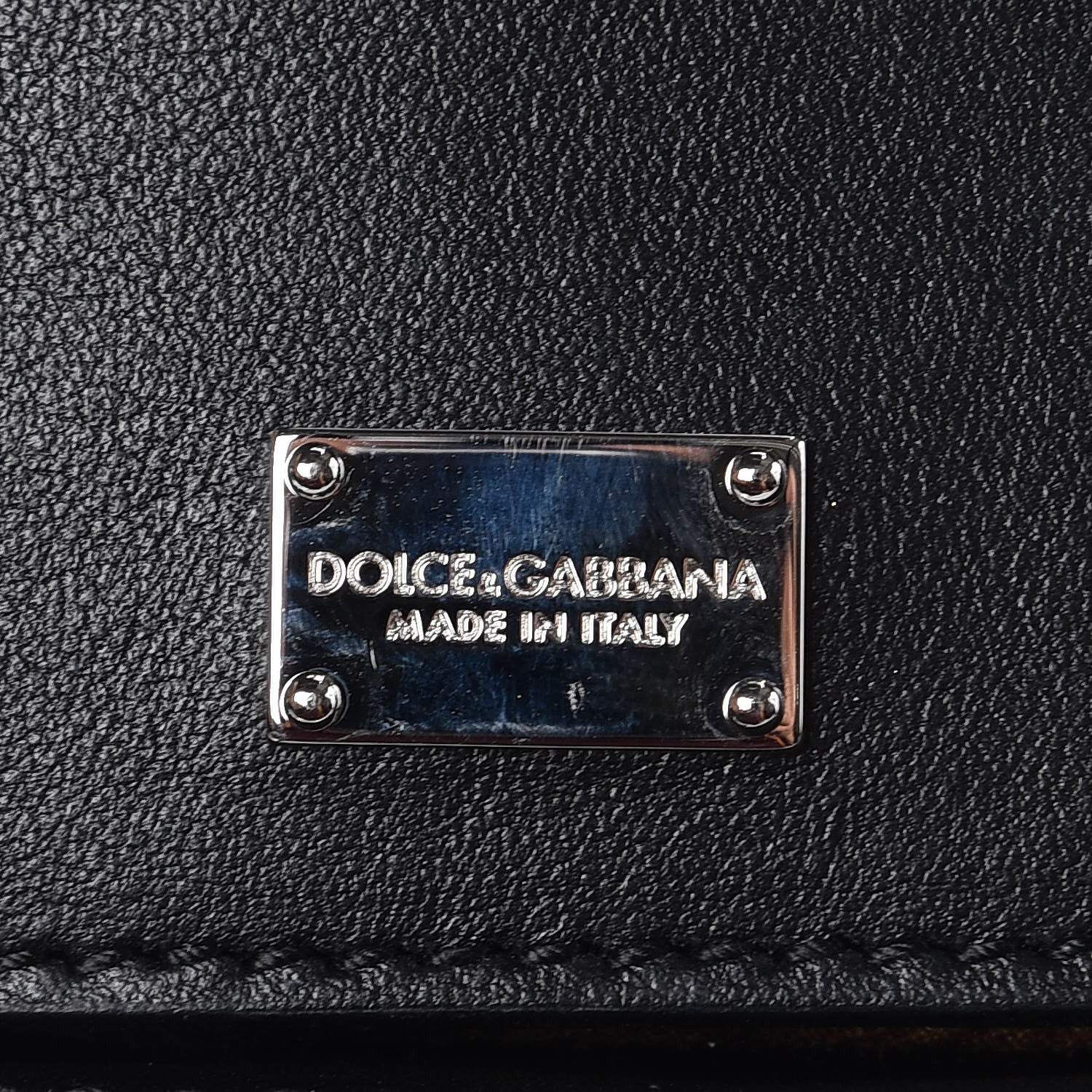 Dolce & Gabbana Calfskin Small Lucia Satchel Black 8 of 8