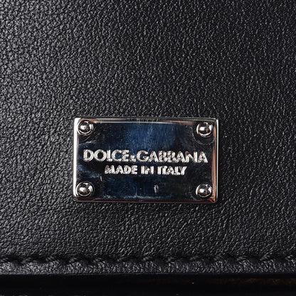 Dolce & Gabbana Calfskin Small Lucia Satchel Black 8 of 8