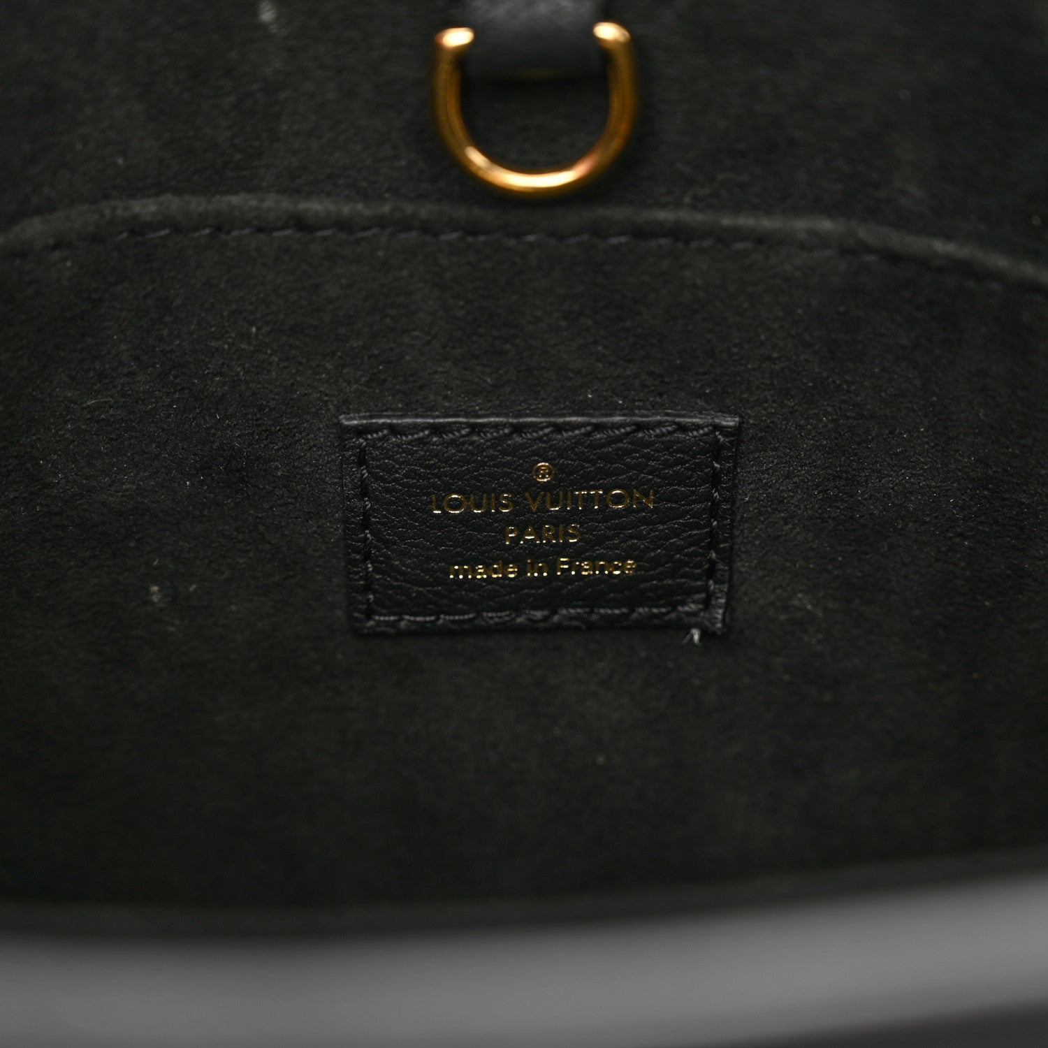 Louis Vuitton Calfskin Lock & Go Tote Black 7 of 12