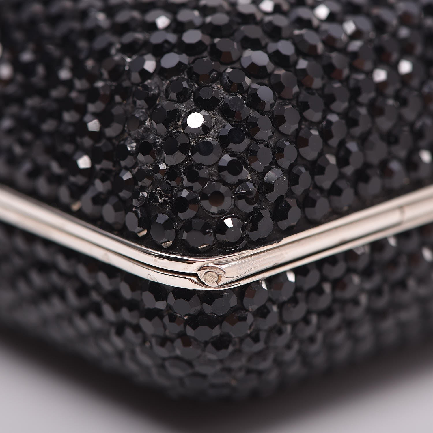 Judith Leiber Swarovski Crystal Minaudiere Clutch Black 12 of 18