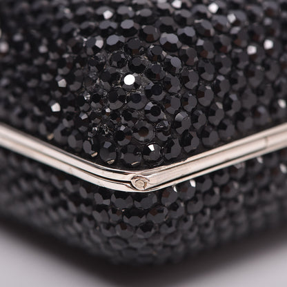 Judith Leiber Swarovski Crystal Minaudiere Clutch Black 12 of 18