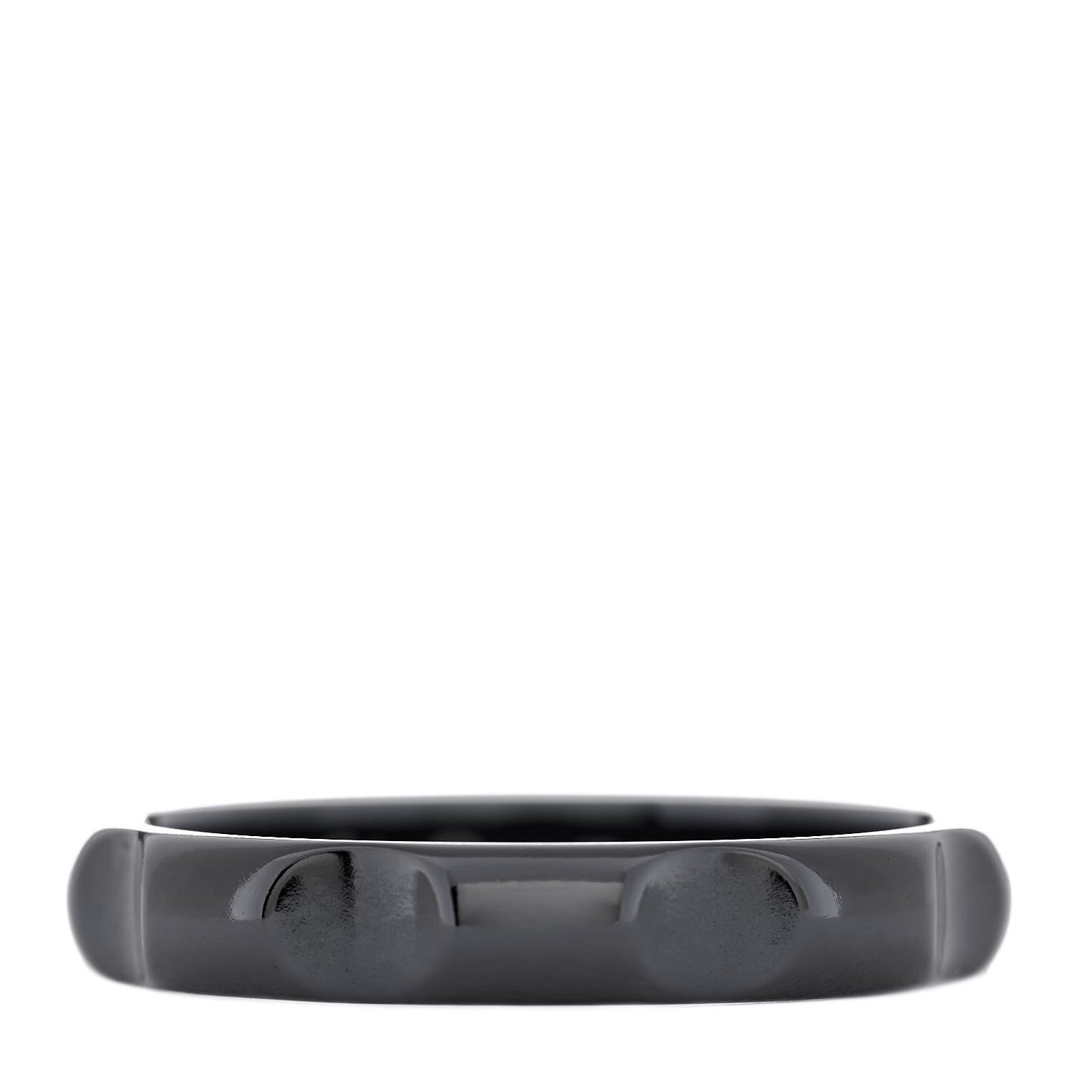 Tiffany Titanium Narrow Paloma Picasso Groove Band Ring 63 10.5 1 of 4