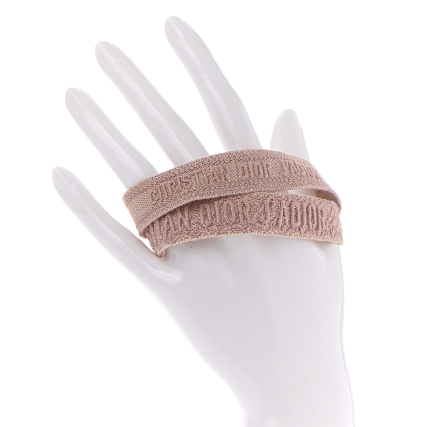 Woven Cotton J'Adior Friendship Bracelet Set Pink